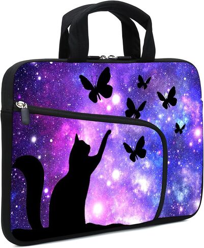 15Inch Laptop Sleeve Carrying Bag with Handle， Front Pocket for Placing Power Adapter and Mouse for men women in Saudi Arabia