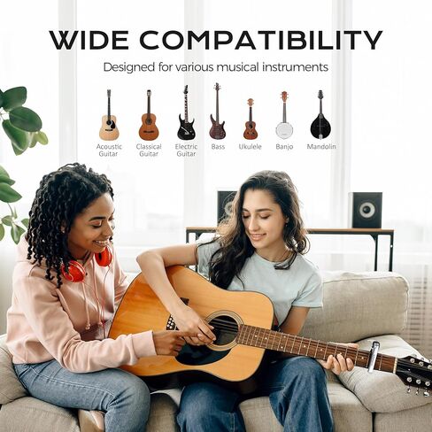 C1 Guitar Capo, 3 in 1 Zinc Alloy Capo with Pick Holder and Bridge Pin Puller, Capos for Acoustic Guitar Electric Guitar Bass Ukulele Banjo Mandolin, Guitar Accessories, Black in Saudi Arabia