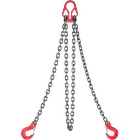 VEVOR Chain Sling, 5/16 inch x 5 ft Lifting Chains with Hooks, G80 Engine Chain Hoist Lifts, 6600 lbs/3 Ton Capacity Lifting Sling Chains for Engine Hoist, Engine Lift Chain with 2 Leg Grab Hooks in Saudi Arabia