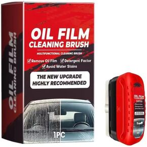 Automotive Oil Film Cleaning Brush, Anti-Rain Fog Car Glass Oil Film Cleaner, Car Windshield Cleaner for Improved Clarity and Visibility (1Pack) in Saudi Arabia