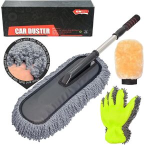 Ultimate Car Duster - The Best Microfiber Multipurpose Duster - Pollen Removing - Exterior or Interior Use - Lint Free - Long Unbreakable Extendable Handle in Saudi Arabia