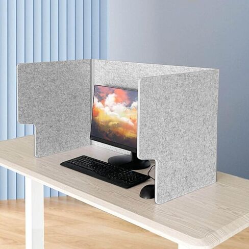 LIGUOYI Office Divider Partition with 4 Bracket, Sound Dampening Desk Dividers Desk Panel for Schools Or Offices, Freestanding Desktop Privacy Panel, Folding Portable, Ecofriendly in Saudi Arabia