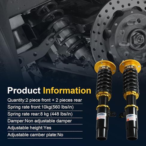 JDMSPEED مجموعات تعليق Coilover الجديدة باللون الأحمر Adj لاستبدال الارتفاع لسيارات BMW 3-Series E92 E91 E90 2006-2013 in Kuwait