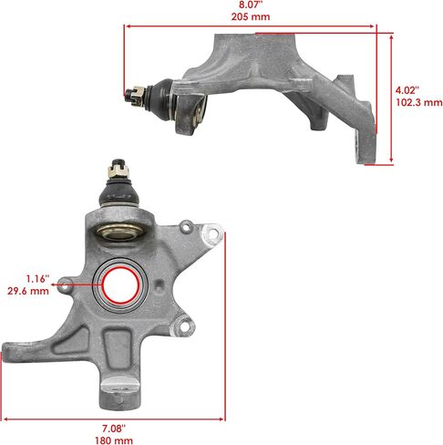 Caltric Knuckle Assembly Compatible with Yamaha Grizzly 550 YFM550 4x4 2012 2013 2014 / Grizzly 700 YFM700 4x4 2012-2026 Front Right and Left in Saudi Arabia