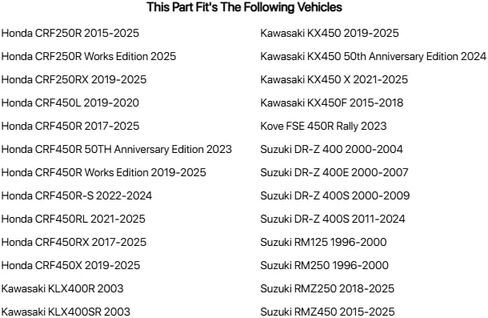 رصاصة موشن برو فورك سيل 49 ملم لكاواساكي KX450F 2015-2018 in Saudi Arabia