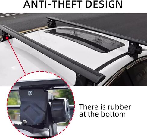 Roof Rack Cross Bars for Dodge RAM 3500 Heavy Duty 2015-2025, 2Pcs Universal Aluminum Roof Rack Cargo Carrier,Anti-Theft Lockable Rooftop Racks,Crossbars for Luggage,Skis,Bikes and Outdoor Gear in Saudi Arabia