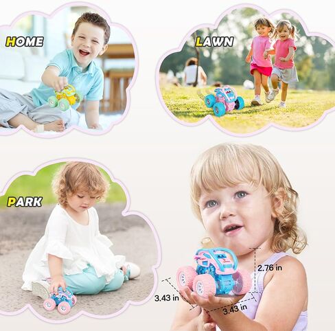 LODBY Car Toys for 2 3 4 Year Old Girls Gifts, Pull Back Cars Toys for Toddler Age 2-6, Monster Trucks for Kids Boys Toys Age 2-6 Year Old Girl Birthday Gifts in Kuwait