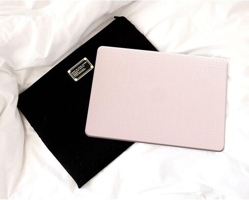 Funut متوافق مع جراب Crocodile MacBook Air 15 بوصة 2025 2024 2023 M4 M3 M2 A3241 A3114 A2941، جراب صلب من البلاستيك من جلد التمساح الفاخر الأنيق وغطاء لوحة المفاتيح، وردي in Kuwait