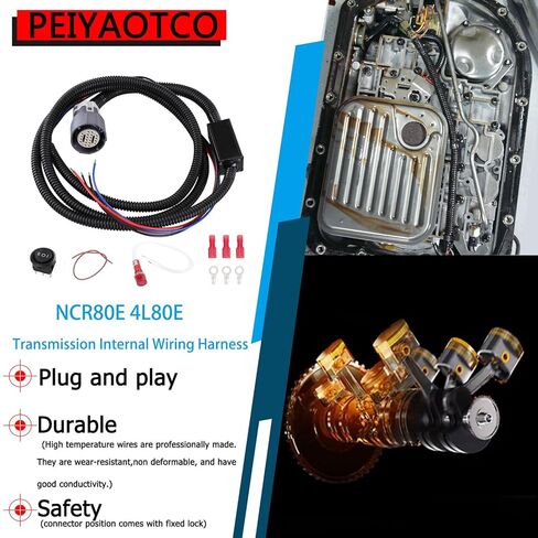 NCR80E 4L80E Stand Alone Controller Manual Shift Conversion Transmission Wire Harness Fit for 1994-Up Transmission Manual Shift Auto Replacement Parts in Saudi Arabia