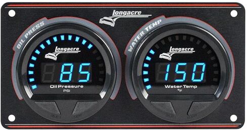 Longacre 52-44660 Digital Elite Waterproof 2 Gauge Set Panel in Saudi Arabia