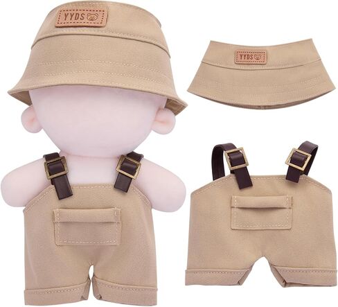 17CM Doll Clothes (No Dolls), 4 Pack Clothes & Outfit Pack for 17cm Dolls, Doll Accessories for Collectors, Including Clothing, Hat, Pants, Glasses in Saudi Arabia