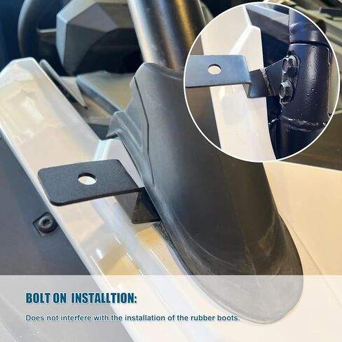 1 Pair RZR A-Pillar Light Mounting Bracket, Rust Proof LED Cube Work Light Mount Compatible with UTV Polaris RZR Pro R 2020-2024 (for Mounting 1 Cube Light) in Saudi Arabia