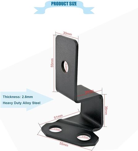 1 Pair RZR A-Pillar Light Mounting Bracket, Rust Proof LED Cube Work Light Mount Compatible with UTV Polaris RZR Pro R 2020-2024 (for Mounting 1 Cube Light) in Saudi Arabia