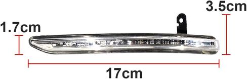 Left Driver Side Mirror lights Mirror Turn Signal Lights Lamps Fit for 2011 2012 2013 2014 Ford Edge, Led, Black & Clear Lens in Kuwait