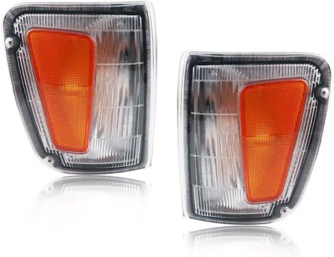 Parking Corner Side Marker Light Housing Compatible with 1993 1994 1995 1996 1997 1998 Toyo-ta T100, [DOT Certified] Turn Signal Marker Light Cover [No Bulbs], 2 PCS, Amber Lens in Saudi Arabia