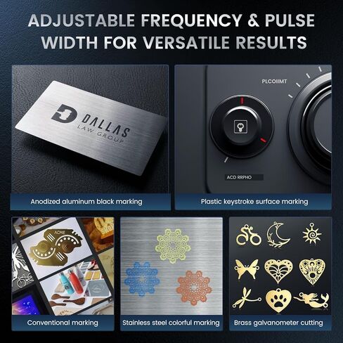 Monport 30W Fiber Laser Engraver & Rotary Axis and Lightburn، آلة وضع العلامات بالليزر MOPA بالألوان مع عدسة 6.9 × 6.9 بوصة دليل النقطة الحمراء التركيز اليدوي للمعادن الألومنيوم الذهب الصلب المزيد in Kuwait