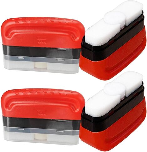 Automotive Oil Film Cleaning Brush - Reusable Glass Cleaning Board Car Windshield Glass Oil Film Remover Brush for Windows - Antifog Glass Coating for Windshield Improves Clarity and Visibility (4PCS) in Saudi Arabia