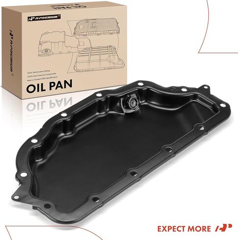 A-Premium Lower Engine Oil Pan Sump with Drain Plug Compatible with Mercedes-Benz C250, C300, C350, C400, C63 AMG, C63 AMG S, E250, E300, E350, E400, E500, E550, CLS400, CLS550, CLS63 AMG, CLS63 AMG S in Saudi Arabia