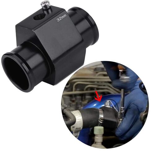 Water Temp Joint Pipe, 7 Sizes Universal Aluminum Alloy Car Water Temp Temperature Joint Pipe Hose Sensor Gauge Adapter(32mm) Other modifications in Saudi Arabia