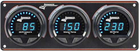 Longacre 52-44661 Digital Elite Waterproof 3-Gauge Set Panel in Saudi Arabia