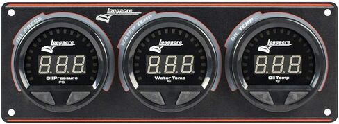 Longacre 52-44661 Digital Elite Waterproof 3-Gauge Set Panel in Saudi Arabia