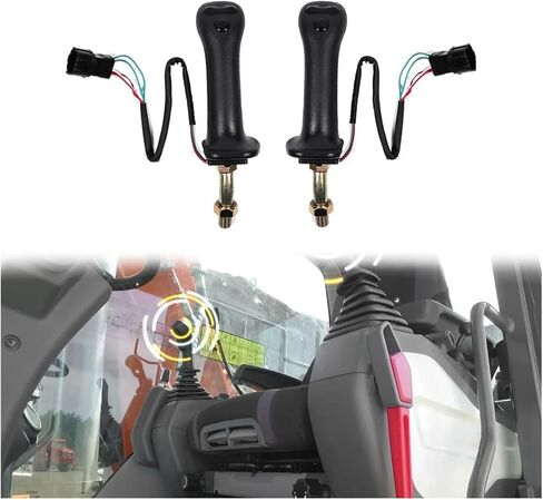 Left 3 Buttons Excavator Joystick Assy Gears Excavator Parts Interior Parts For D~ewoo D~osan DX150 215 225 300 370-9C in Kuwait
