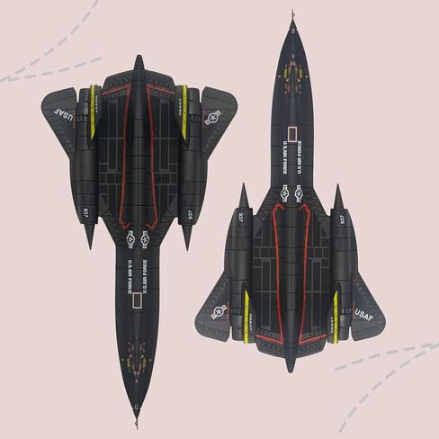 1:144 Scale Die-Cast Airplanes SR-71Blackbird Fighter Jet Model Bomber Fighter Attack Plane Military Model Plane Collection Plane for Gifts in Saudi Arabia
