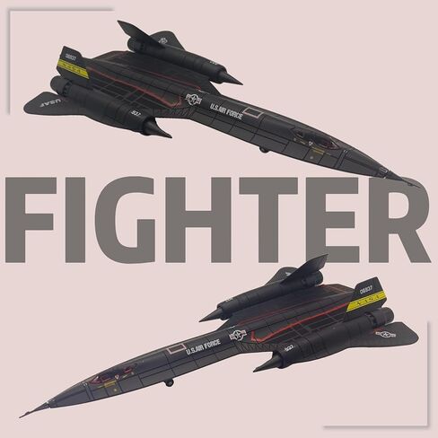 1:144 Scale Die-Cast Airplanes SR-71Blackbird Fighter Jet Model Bomber Fighter Attack Plane Military Model Plane Collection Plane for Gifts in Saudi Arabia