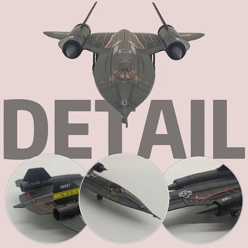 1:144 Scale Die-Cast Airplanes SR-71Blackbird Fighter Jet Model Bomber Fighter Attack Plane Military Model Plane Collection Plane for Gifts in Saudi Arabia