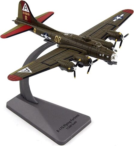 B-17G WWII US Air Fortress Bomber Texas Air Show Finished Aircraft Model 1/200 6.7-Inch Jet Die-Casting Aircraft Model Simulation Finished Military Decoration in Saudi Arabia