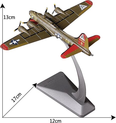 B-17G WWII US Air Fortress Bomber Texas Air Show Finished Aircraft Model 1/200 6.7-Inch Jet Die-Casting Aircraft Model Simulation Finished Military Decoration in Saudi Arabia