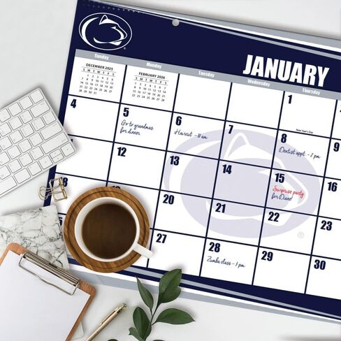 TURNER SPORTS Penn State Nittany Lions 2026 17x11 Desk Calendar (26998901003) in Saudi Arabia