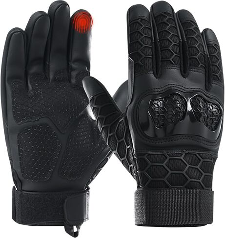 Tactical Motorcycle Gloves for Men and Women, Full Finger Touchscreen, Breathable and Hard Shell Design for Riding, Cycling, Hiking, Camping, Climbing, and Garden Work in Kuwait
