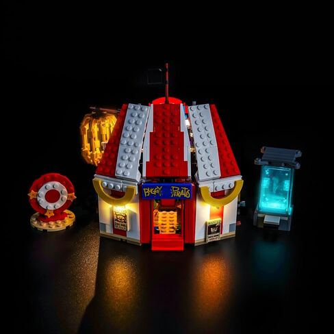 إضاءة LED متوافقة مع خيمة السيرك باجي 75637 من Lego، طقم إضاءة متوافق مع Lego ONE Piece 75637، النموذج غير متضمن - فقط الأضواء in Saudi Arabia