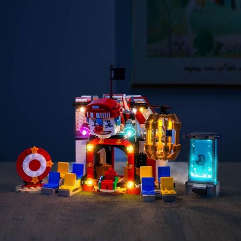 إضاءة LED متوافقة مع خيمة السيرك باجي 75637 من Lego، طقم إضاءة متوافق مع Lego ONE Piece 75637، النموذج غير متضمن - فقط الأضواء in Saudi Arabia
