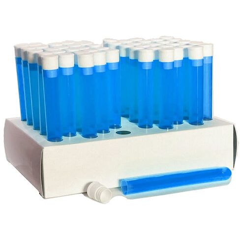 16x125mm Plastic Test Tube Set with Caps and Rack, Yellow Tubes, White Caps, and Cardboard Rack, Karter Scientific (Pack of 50) in Saudi Arabia