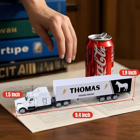 MT WORLD Personalized Toy Truck with Name Custom Semi Truck Toy Tonka Container Car Carrier for Little Boys Birthday in Saudi Arabia