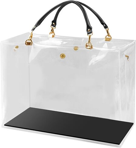 Clear PVC DIY Tote Bag Handbag Crafting Kit Handmade Gift Bag Craft Accessories Tool Set Birthday & Holiday Gift Bags in Saudi Arabia
