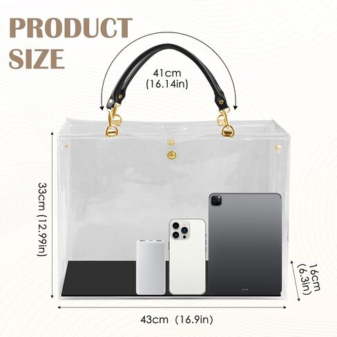 Clear PVC DIY Tote Bag Handbag Crafting Kit Handmade Gift Bag Craft Accessories Tool Set Birthday & Holiday Gift Bags in Saudi Arabia