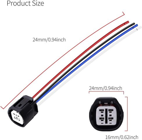 HiSport 27060-0P030 Alternator Regulator Connector Compatible with Toyota FJ Cruiser 2007-2009, Tacoma 2005 2006 2007 2008 2009 2010 2011 2012 2013 2014 2015, Tundra 2005-2010 Replace 210-0608 in Saudi Arabia