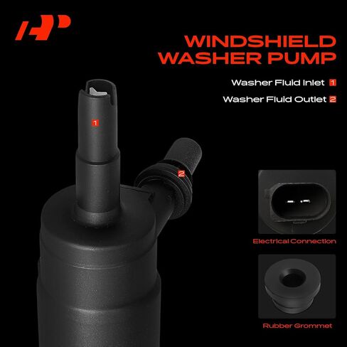 A-Premium Front Windshield Washer Pump Compatible with BMW X5, X3, X1, X6, X4, X2, Z4, 228i, 230i, 320i, 328d, 328i 330i GT, 335i GT xDrive & Mini Cooper in Saudi Arabia