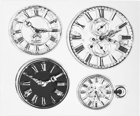 Transparent Silicone Stamps, 1 Pcs T1018 Clock Clear Stamps for Card Making Decoration DIY Scrapbooking Embossing Album Decor Craft, Clear in Saudi Arabia