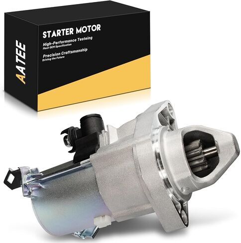 AATEE Starter Motor for:-Honda Civic 2006 2007 2008 2009 2010 2011 1.8L L4 12V 1.2KW 9Teeth CW, OE Replacement# 17958N, 17958, 31200RNAA51, SM71001 SM710-01 SMU0435 336-2068 in Saudi Arabia