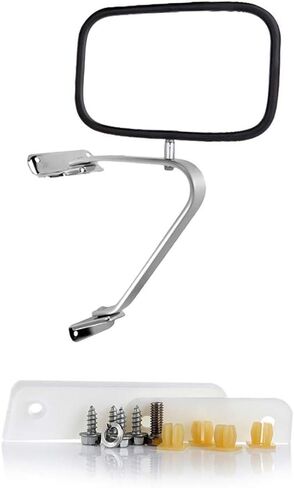 cciyu Left and Right Side View Mirror Non-Heated Chrome Fits for 1980-1996 For Ford Bronco 1980-1984 For Ford F100 1980-1996 For Ford For F150 1980-1997For Ford For F250 For F350 For F450 in Saudi Arabia