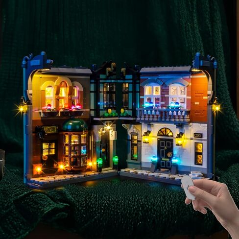 إضاءة LED متوافقة مع Lego Sherlock Holmes: Book Nook 10351 ديكور رف الكتب، مجموعة إضاءة متوافقة مع Lego Book Nook 10351، غير متضمنة مجموعة النموذج - فقط الأضواء in Saudi Arabia