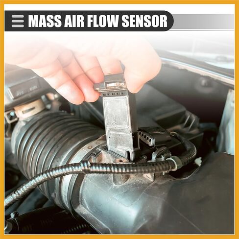 Air Flow Sensor Meter, MAF Sensor Airflow Replacement, for Chevrolet Malibu 2016-2022, ABS, NO.23366103, Black Replacement in Saudi Arabia