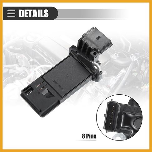 Air Flow Sensor Meter, MAF Sensor Airflow Replacement, for Chevrolet Malibu 2016-2022, ABS, NO.23366103, Black Replacement in Saudi Arabia