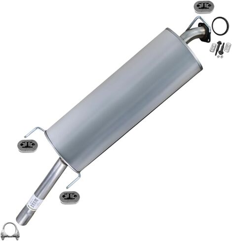 Northeastern Exhaust | Stainless Steel Center Exhaust Muffler Compatible for Toyota RAV4 2006-2008 2.4L | Toyota RAV4 2009-2012 2.5L | Free Gasket and Clamp Included | Automotive Replacement Part in Saudi Arabia