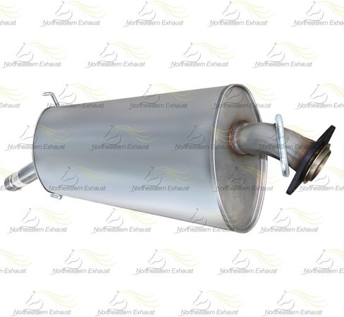 Northeastern Exhaust | Stainless Steel Center Exhaust Muffler Compatible for Toyota RAV4 2006-2008 2.4L | Toyota RAV4 2009-2012 2.5L | Free Gasket and Clamp Included | Automotive Replacement Part in Saudi Arabia