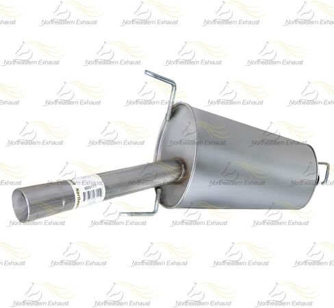 Northeastern Exhaust | Stainless Steel Center Exhaust Muffler Compatible for Toyota RAV4 2006-2008 2.4L | Toyota RAV4 2009-2012 2.5L | Free Gasket and Clamp Included | Automotive Replacement Part in Saudi Arabia